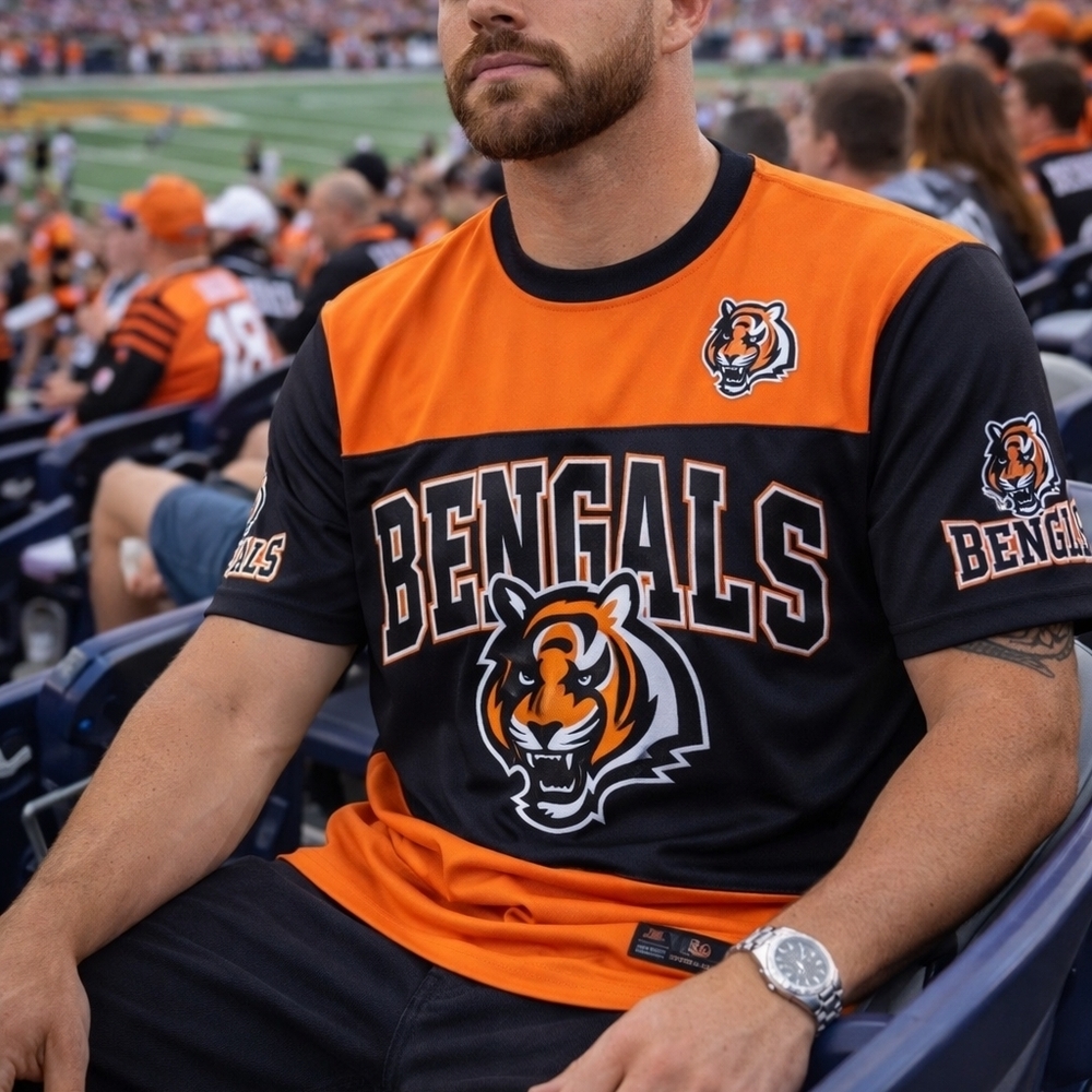 Cincinnati Bengals Orange and Black Men's Jersey Shirt Size Small New